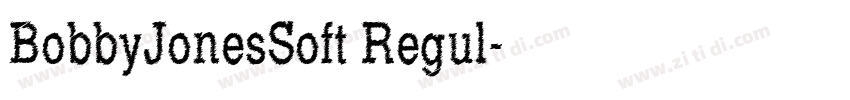 BobbyJonesSoft Regul字体转换